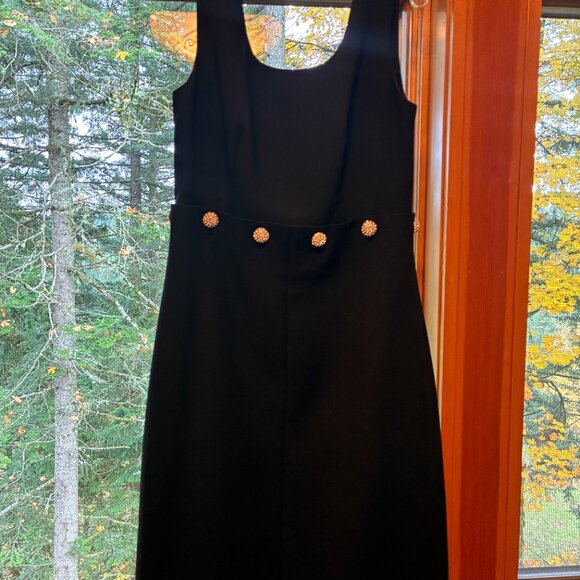 Tory Birch Little Black Dress with Rhinestone Botton Accents - Picture 5 of 9